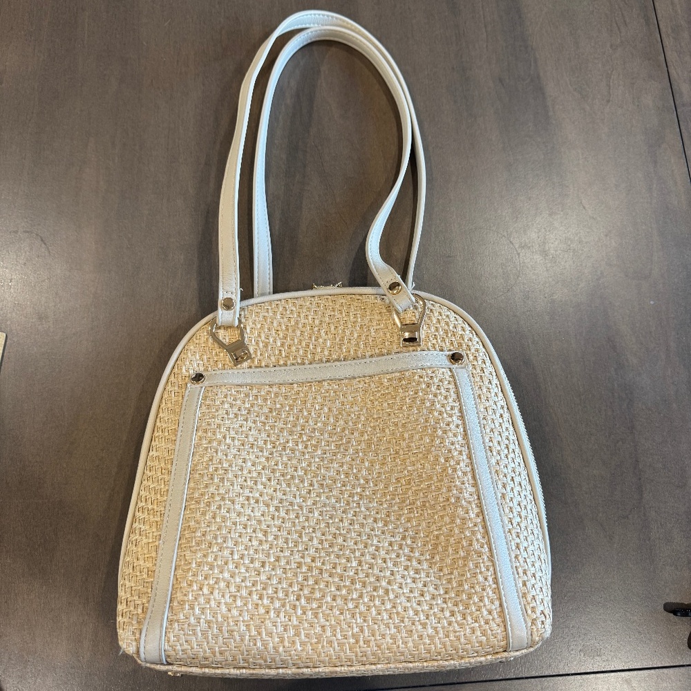 Straw Handbag by Mystique Shoulder or Backpack